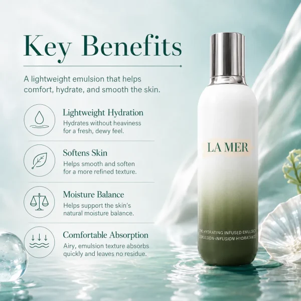 La Mer The Hydrating Infused Emulsion 125ml – Lightweight Moisturizer