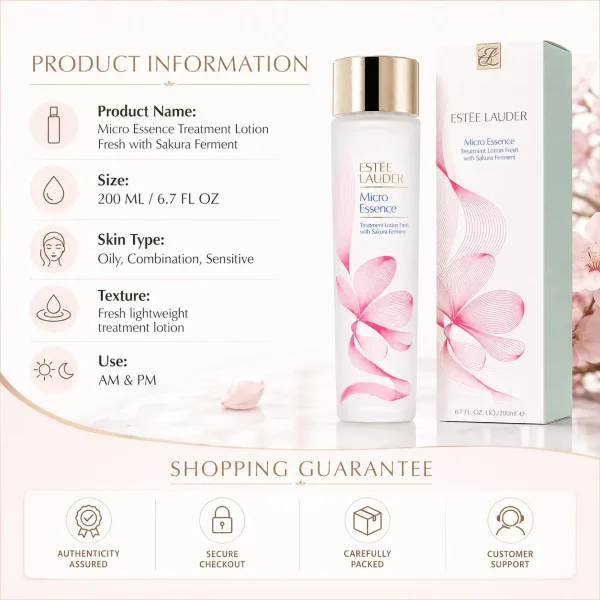 Estée Lauder Micro Essence Sakura Treatment Lotion 200ml Estée Lauder Micro Essence Sakura Treatment Lotion 200ml