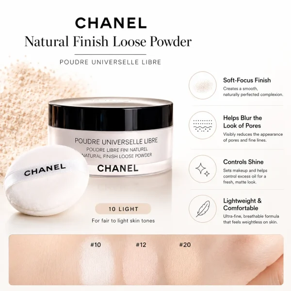 CHANEL Poudre Universelle Libre Natural Finish Loose Powder 10 Light 30g