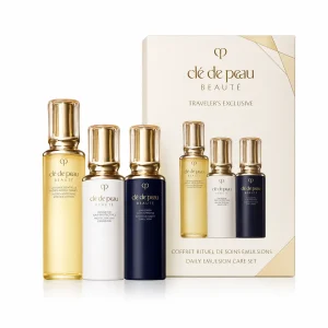Clé de Peau Beauté lotion day and night emulsion 3-piece skincare set