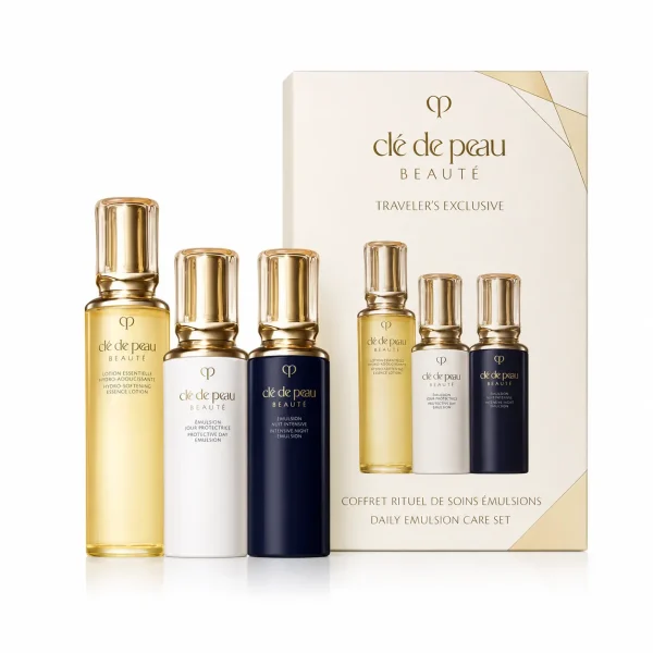 Clé de Peau Beauté lotion day and night emulsion 3-piece skincare set