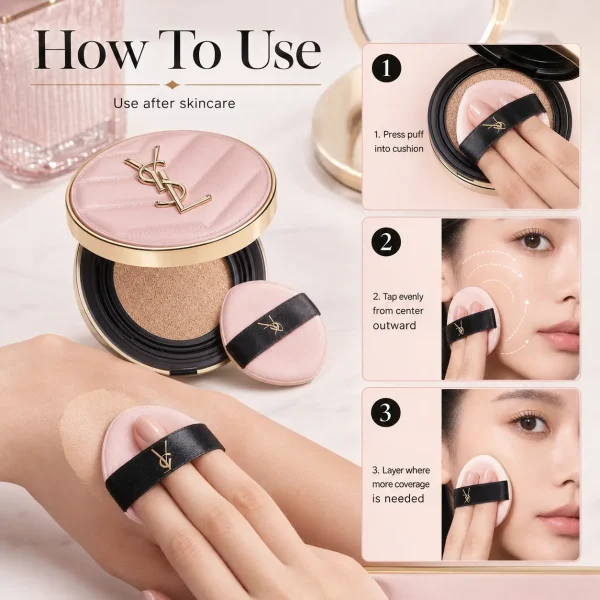 YSL Touche Éclat Glow-Pact Cushion Foundation SPF50+/PA++++ B10