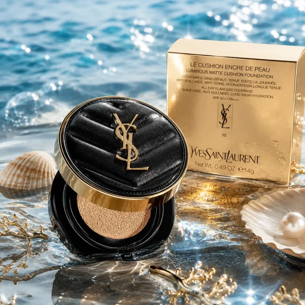 YSL Le Cushion Encre de Peau Luminous Matte Cushion Foundation Shade 10