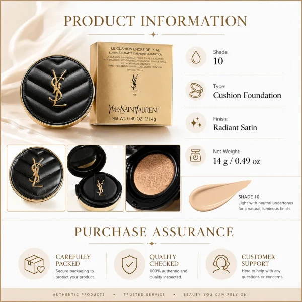 YSL Le Cushion Encre de Peau Shade 10