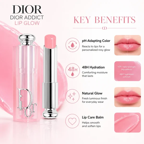 Dior Lip Glow Color-Reviving Balm – Hydrating Shine & Custom Lip Color
