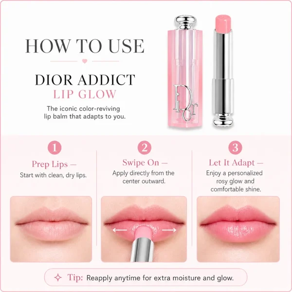 Dior Lip Glow Color-Reviving Balm – Hydrating Shine & Custom Lip Color
