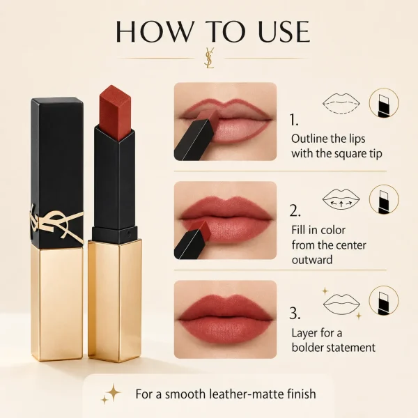 YSL The Slim Lipstick – Rich Color & Modern Satin Finish