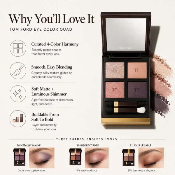 TOM FORD Eye Color Quad – Four-Shade Luxury Eyeshadow Palette