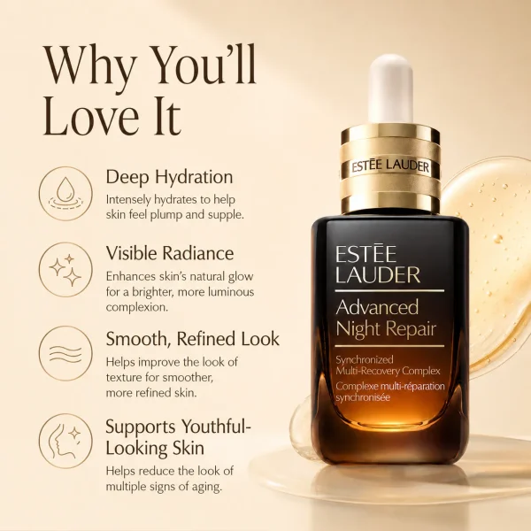 Estée Lauder Advanced Night Repair Serum 100ml – Hydrating & Radiance-Boosting Facial Serum