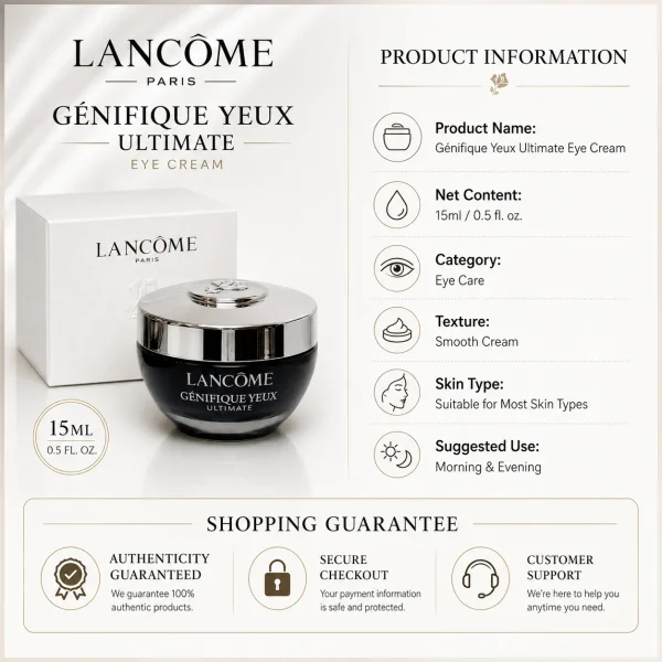 Lancôme Advanced Génifique Eye Cream 15ml Old Version