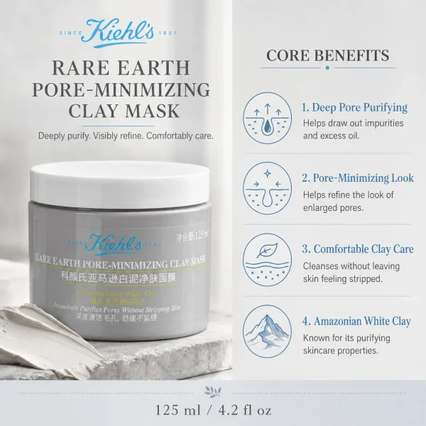 Kiehl's Rare Earth Deep Pore Cleansing Mask 125ml