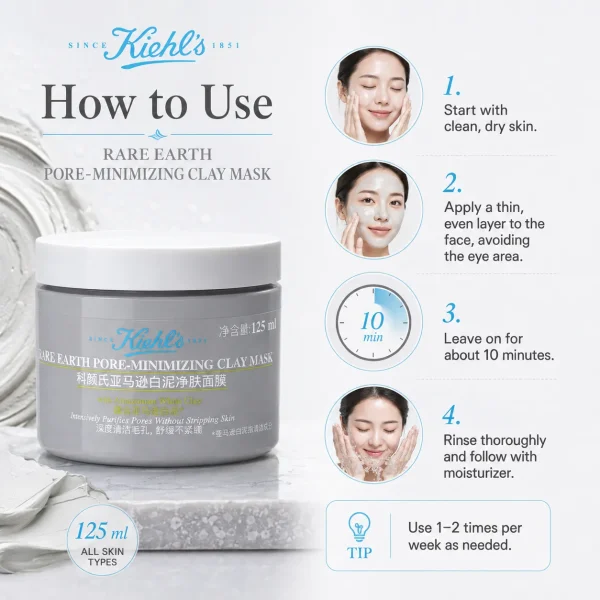 Kiehl's Rare Earth Deep Pore Cleansing Mask 125ml