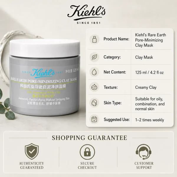 Kiehl's Rare Earth Deep Pore Cleansing Mask 125ml