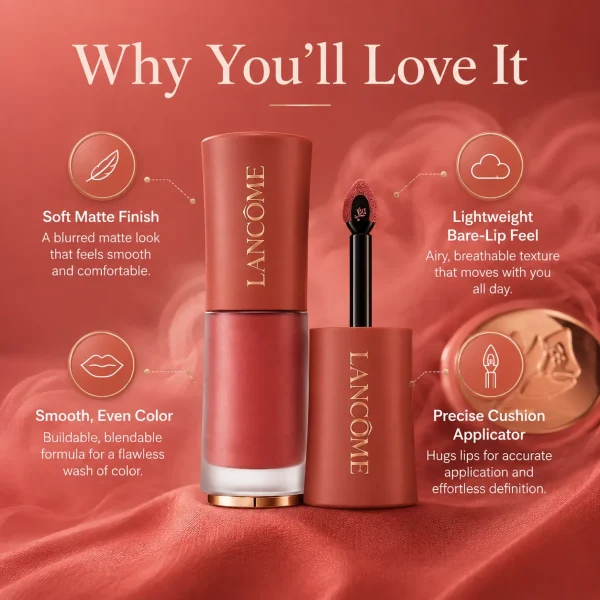 Lancôme L'Absolu Rouge Matte Lip Gloss Shade 03