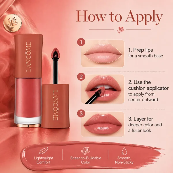 Lancôme L'Absolu Rouge Matte Lip Gloss Shade 03